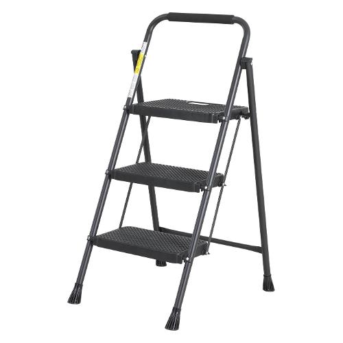 Amicasa Scaletta 3 gradini acciaio MODEL nero 183 001