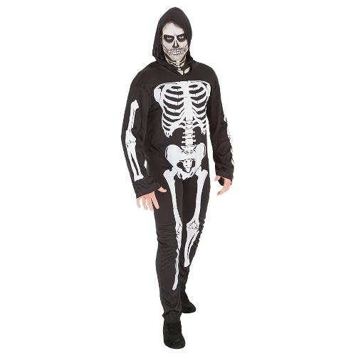 Rubie'S Spain Costume Halloween Scheletro Con cappuccio (Uomo) S8333