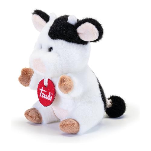 Trudi Peluche Mucca (8x8x14cm) TRUDINO Bianco e Nero 51344