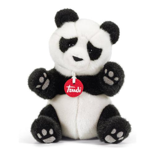 Trudi Peluche Panda Kevin (16x12x21cm) CLASSIC Bianco e Nero 26515