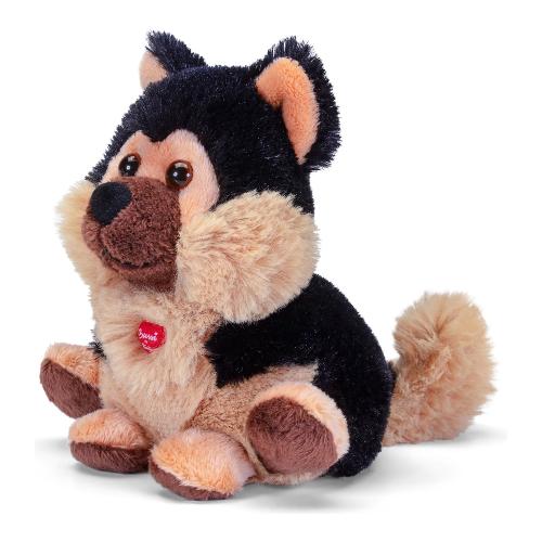 Trudi Peluche Cane pastore tedesco (15x15x14cm) BUSSI Beige, Marrone e Nero 18186