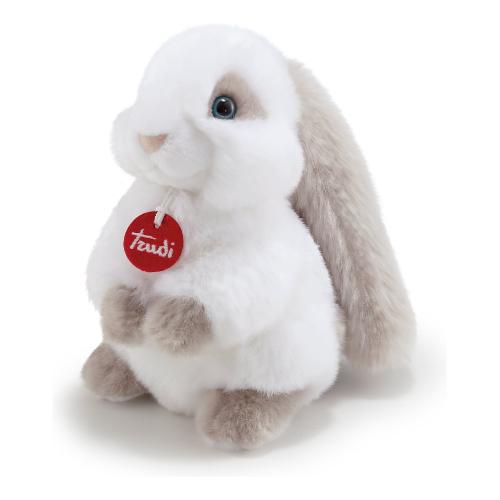 Trudi Peluche Coniglio Clemente (13x17x20cm) CLASSIC Grigio e Bianco 23704