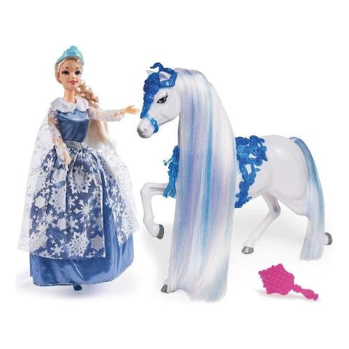 Grandi Giochi Set bambola Regina dei ghiacci con cavallo DISNEY PRINCESS GG03025