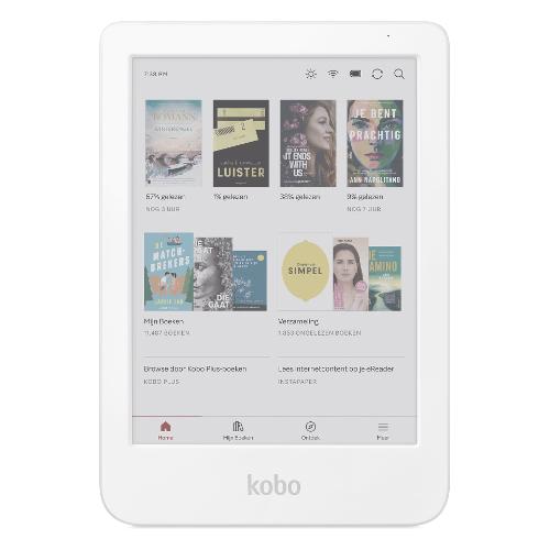 Kobo Ebook 6" CLARA Colour White 16GB N367 KU WH K CK