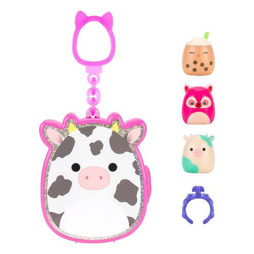 Jazwares Squish a longs porta-charms 3 con personaggi  SQUISHMALLOW Assortito SQAL1200
