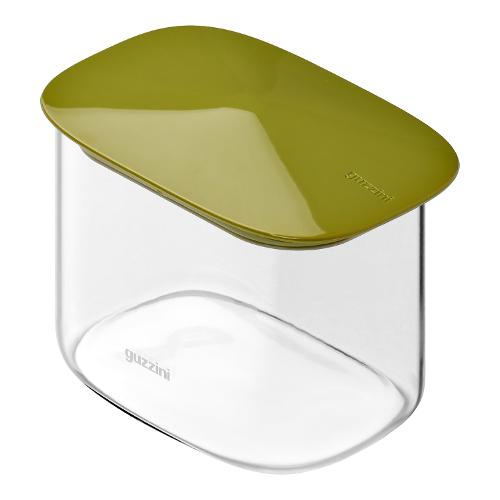 Guzzini Barattolo vetro borosilicato (600ml) FRESH&STYLE rettangolare Verde 128804253