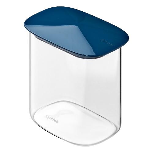 Guzzini Barattolo vetro borosilicato (1Lt) FRESH&STYLE rettangolare Blu 128805295