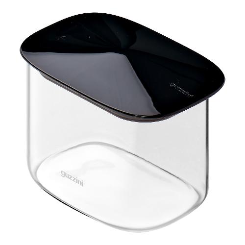 Guzzini Barattolo vetro borosilicato (600ml) FRESH&STYLE rettangolare Nero 12880410