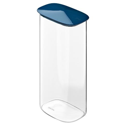 Guzzini Barattolo vetro borosilicato (2,1Lt) FRESH&STYLE rettangolare Blu 128807295