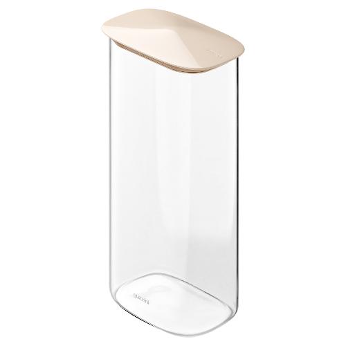 Guzzini Barattolo vetro borosilicato (2,1Lt) FRESH&STYLE rettangolare Argilla 128807190