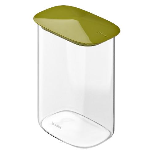 Guzzini Barattolo vetro borosilicato (1,3Lt) FRESH&STYLE rettangolare Verde 128806253