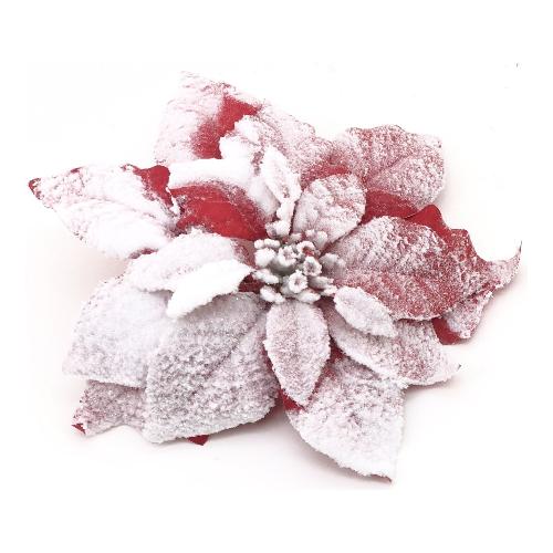 Dhg D.O.O. Pick Poinsettia con clip (23cm) Red 15756