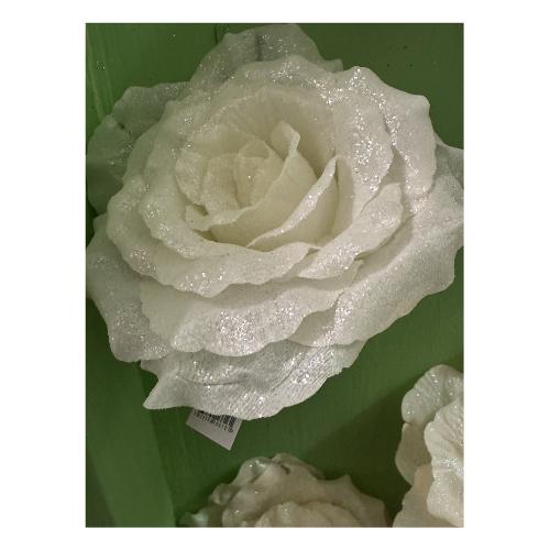 Dhg D.O.O. Pick Rosa con clip (16cm) Bianco 16616