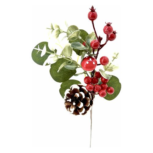 Dhg D.O.O. Pick Bacche (32cm) Rosso e Verde 23858