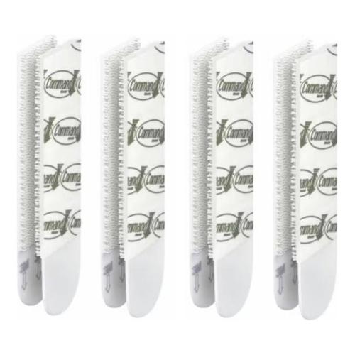 Command Strisce appendi quadri M 17204 velcro adesivo 4 pz (19x70mm) 3M Bianco 7100336967