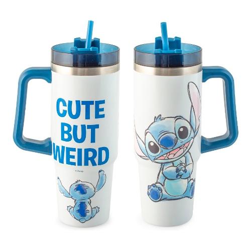 H&H Tazza termica mug con cannuccia Sketch inox (900ml) DISNEY STITCH 9035507