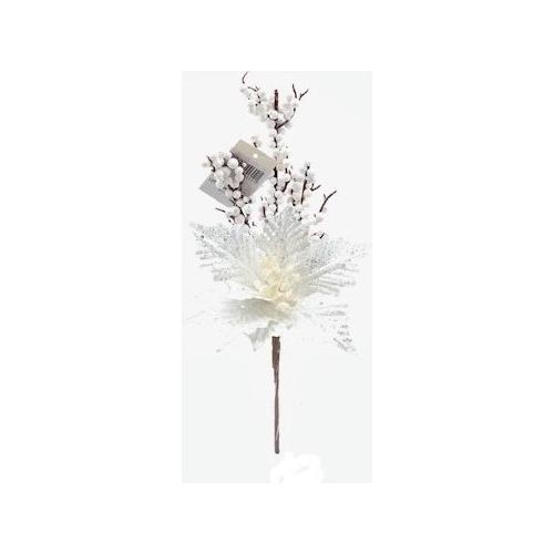 Dhg D.O.O. Pick Poinsettia (30cm) Bianco 00605