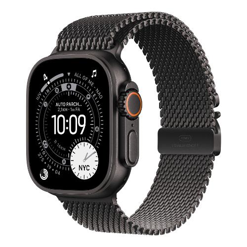 Apple Smartwatch ( OLED ) WATCH ULTRA 3 eSIM Titanio GPS + Cellular maglia Milanese Black titanium 49 mm MF1Q4QL A
