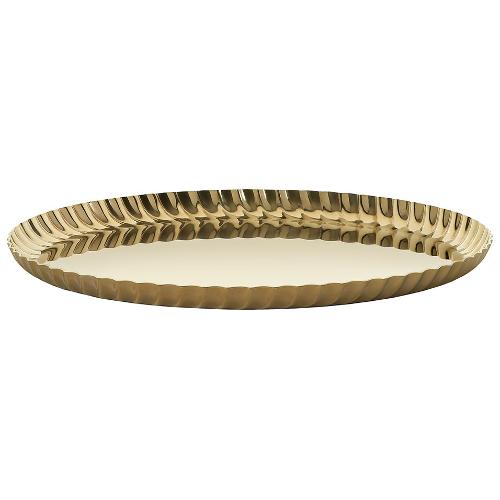Alessi Vassoio Pvd (23cm) PLEATS TRAY Oro JK02 23GD