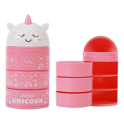 i-total Organizer scrivania verticale 4P (8,3x16cm) UNICORN Rosa XL2704C