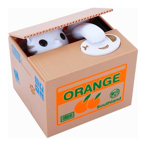 i-total Salvadanaio Plastica (12x10x9cm) Machanical Cat XL0251