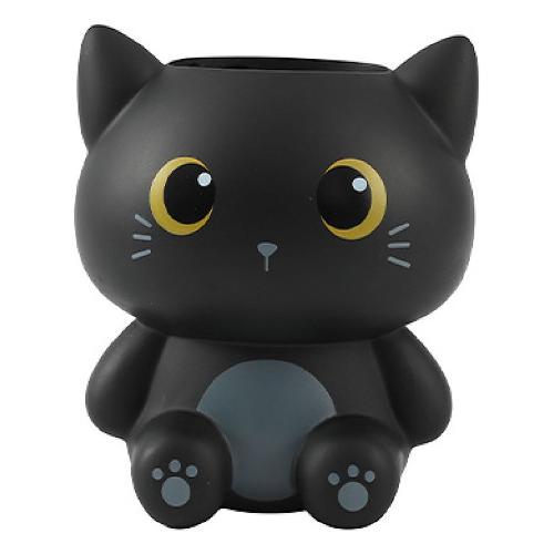 i-total Porta penne 3D (10x8x11,5cm) BLACK CAT Nero XL3013