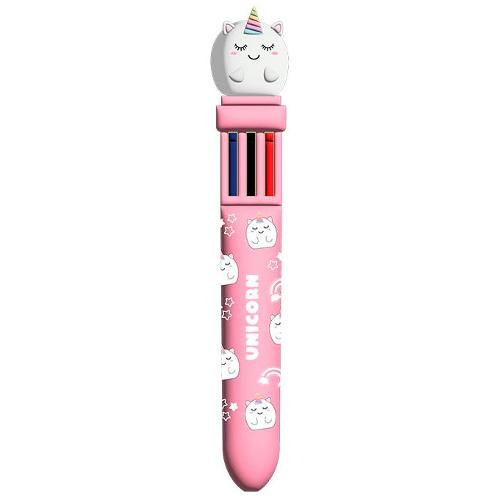 i-total Penna sfera multicolore scatto UNICORN tratto medio Colori assortiti XL2370B