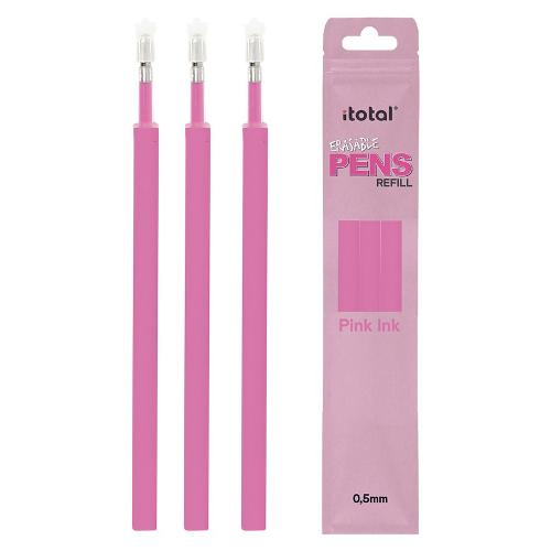 i-total Set refill penne cancellabili 3D i-total 3 pz tratto Medio - 0,5 mm Rosa Ink Rosa XL2298