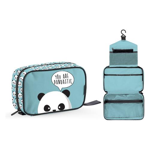 i-total Necessaire PANDASTIC (24,5x7,5x13cm) Azzurro XL2001