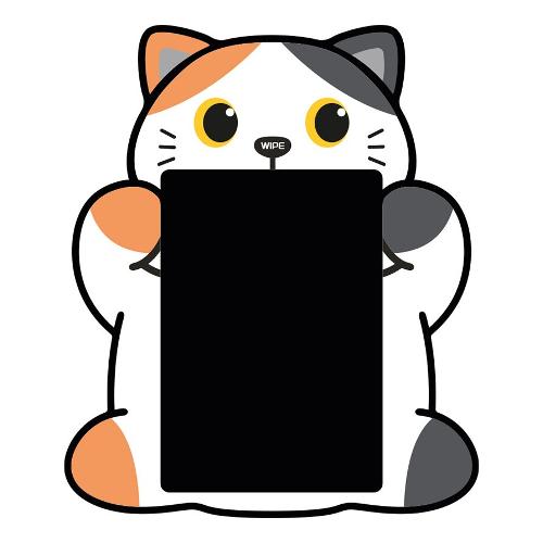 i-total Lavagnetta Lcd Magic Board ORANGE CAT Bianco, Grigio e Arancio XL3171