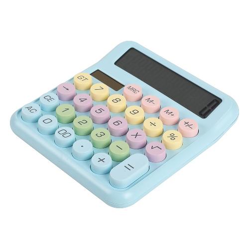 i-total Calcolatrice da tavolo MACARON Blue XL2887