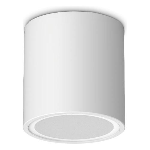 Ideal Lux Plafoniera da esterno TECHO pl1 round d09 Bianco (9,5x9cm) 318127 1 luce - GU10 - Max 20W