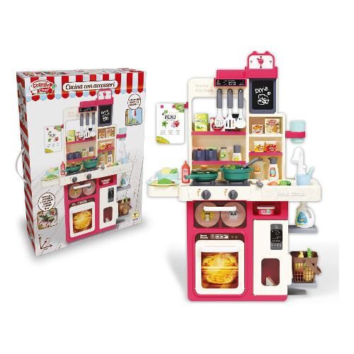 Teorema Cucina giocattolo accessoriata con luci, suoni e vapore (56x22x80cm) GRANDE CHEF 80670