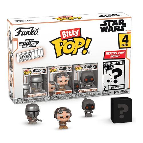Funko POP BITTY Star Wars The Mandalorian Mandalorian 4 Pack 75452