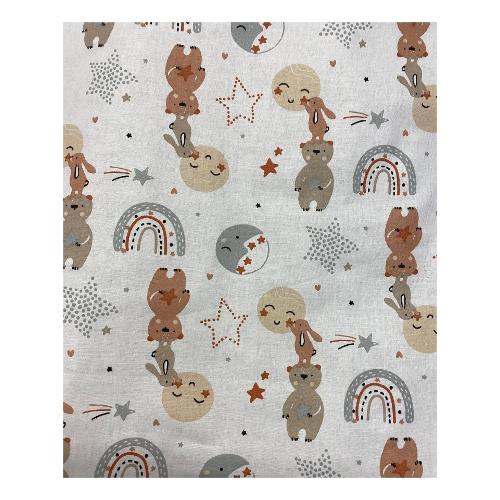 Baby Idea Set lenzuola lettino completo FANTASIA Grigio LLFG