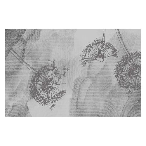 Olivo Tappeti Tappeto SOFTY Flowers grey (170x110cm) AMSOFT110X170FLOGRE