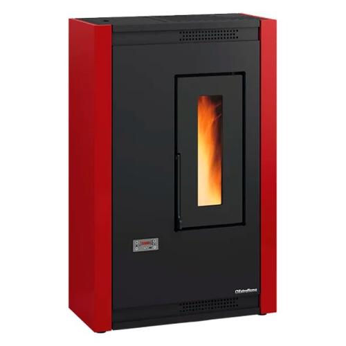 Extraflame Stufa pellet 5,1kW LUISELLA 5.0 Bordeaux 5 stelle Classe A+ 1292600