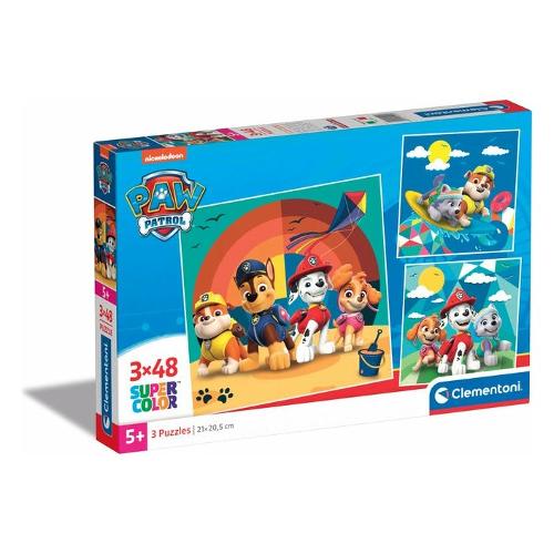 Clementoni Puzzle 3x48 pz Super Color 5a+ (21x20,5cm) PAW PATROL 25291