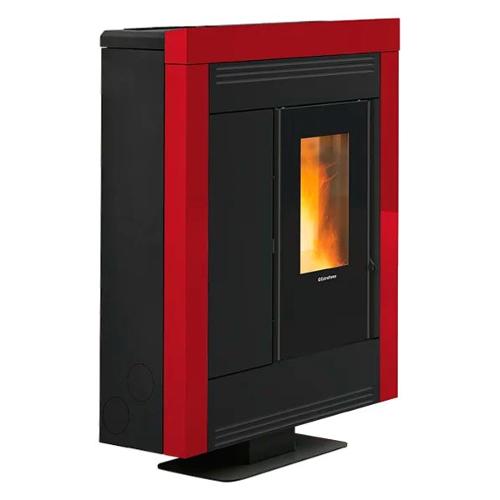 Extraflame Stufa pellet 10kW SOUVENIR PLUS STEEL 5.0 Bordeaux 5 stelle Classe A+ 1293951