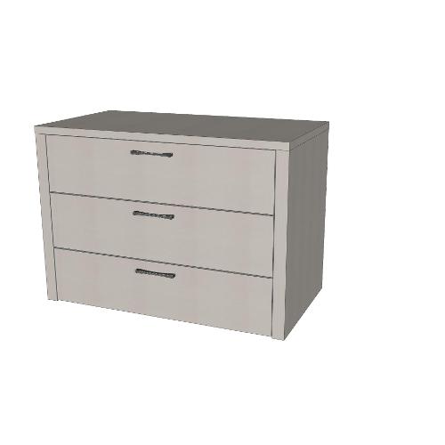Santa Lucia PALLADIO Cassettiera armadio 3 Cassetti Fabrik (90cm)