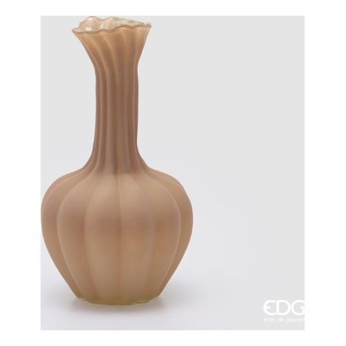 Edg Vaso Vetro (17x31cm) FLOW Marrone opacizzato 1101119A977