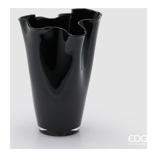 Edg Vaso Vetro (23x29cm) drappo NIDA Nero 100869 900