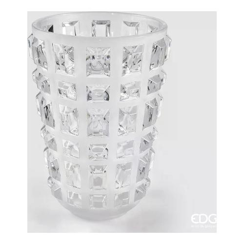 Edg Vaso Vetro (18x27cm) GEMME Bianco opacizzato 1100955A100
