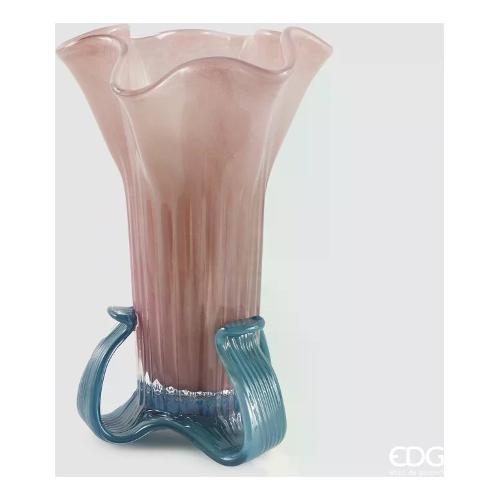 Edg Vaso Vetro (22x34cm) FLOWER Rosa Antico 1100917A556