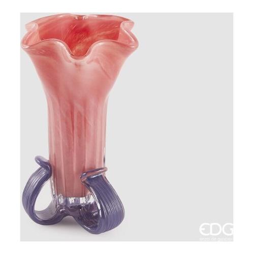 Edg Vaso Vetro (16x24cm) FLOWER Coral 1100920A334