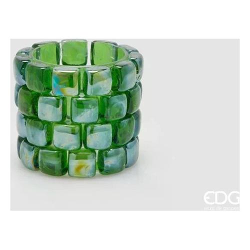 Edg Vaso Vetro (12x10cm) cilindro GEMME Green 1100626A700