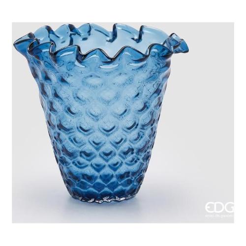 Edg Vaso Vetro (27x26cm) ALVEARE Blue 1100648A800