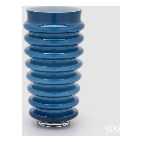Edg Vaso Vetro (17,5x30cm) DISCHI Blu 1101185A800