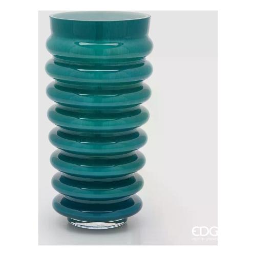 Edg Vaso vetro (17,5x30cm) DISCHI Turchese 1101185A885