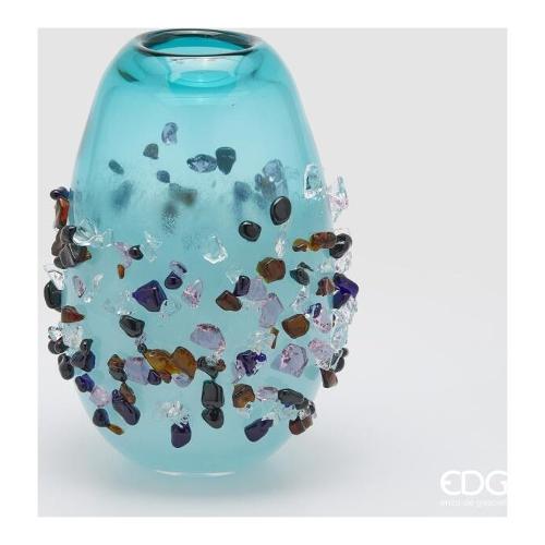 Edg Vaso Vetro (21x29cm) GEMME Turquoise 1100540A885